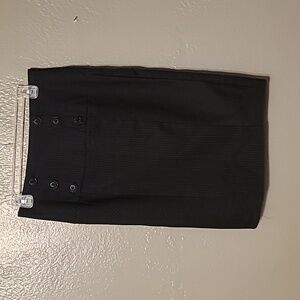 Stoosh women's juniors pencil skirt black w/ white pin stripes size 9 EUC